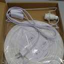 Cute Paper Lamp, Ambient Lighting Lamp, Cozy Accent Side Table Lamp, Small Warm Glow Light for Bedroom Living Room Desk (White, 10inch)