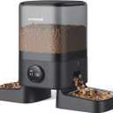 oneisall Automatic Cat Feeders 2 Cats, 20 Cups/5L Cat Auto Feeder, Automatic Cats Food Dispenser for Small Pets Indoor, Timed Pet Feeder for Dry Food