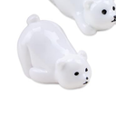 Glow-in-The-Dark Mini Resin Polar Bears Cartoon Arctic Animals Winter Figurine Decorations for DIY Cake Miniature Gardens and Plant Pots 30Pcs