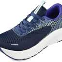 JACKSHIBO Wide Toe Box Shoes Women Arch Support Wide Sneakers for Running Walking Athletic Tennis Orthopedic Plantar Fasciitis Workout with Thick Cushion Zero Drop Sole Width Shoes, Size 40 Blue