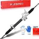 PHOBOOS Hydraulic Power Steering Rack and Pinion Assembly Compatible with Nissan Titan 2004-2015, Armada 2005-2015, Pathfinder Armada 2004 & Infiniti QX56 2004-2012, V8 5.6L, New Unit, Ref. 97-3023