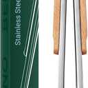 Beneno 12-Inch Stainless Steel Kitchen Tongs for Cooking with Heat-Insulating Wooden Grip Handle, Heavy Duty Heat-Resistant Metal Locking Tongs with Strong Scalloped Tips for Cooking, BBQ, Grab Food