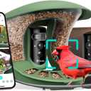 Birdfy 2 Smart Bird Feeder with Camera, AI Identifies Bird Species, 2K Dual-Lens + Side HD Camera for Live Streaming & Feeding View, Solar-Powered Backyard Birdwatching Gift Present