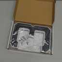 ISUNMEA 9 Inch Solar Lighted House Numbers for Outside, Light Up Waterproof LED Address Numbers Signs for Houses, Large Personalized Illuminated Exterior Modern House Numbers Light (3-Black, 9IN)