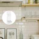 Angoily 25Pcs Long Board Support Partition Transparent Plastic Shelf Holders for Cabinet Shelves Adjustable Shelf Clips for Furniture Storage