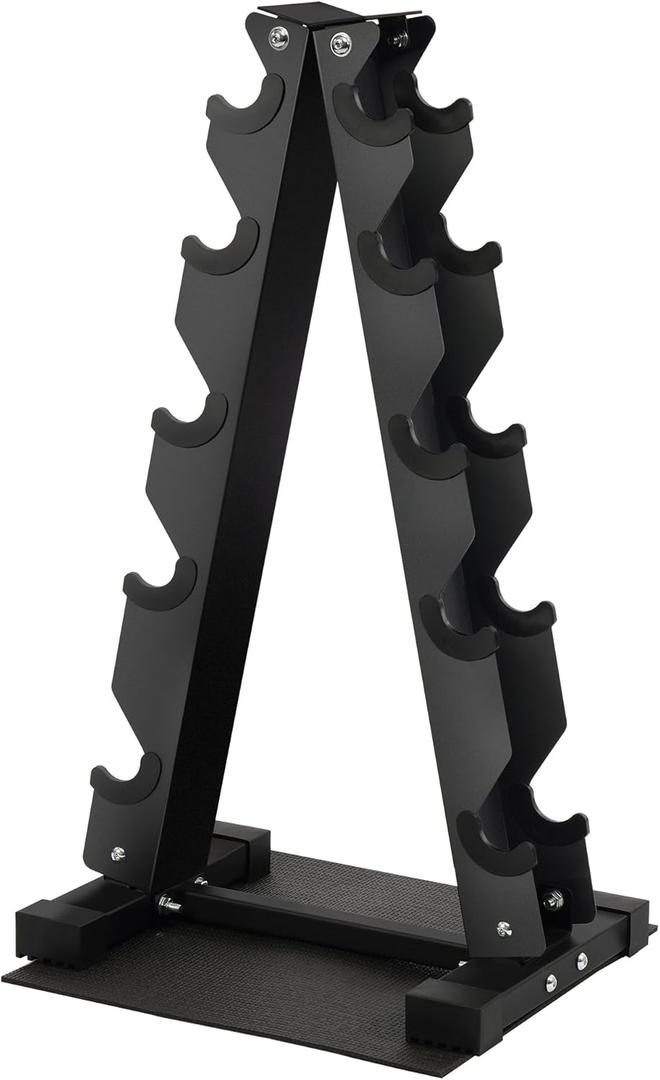 Fitvids Dumbbell Rack A-Frame Weight Rack for Home Gym 5 Tier