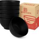 6-Piece Cereal Bowl Set - 23oz BPA-Free, Unbreakable, Reusable Plastic Bowls | Microwave, Dishwasher Safe | Lightweight, Stackable, Easy to Clean | Ideal for Cereal, Salads, Soups