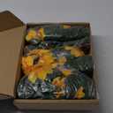 4 Pack Sunflower Garland Decor,7.5ft Artificial Sunflower Vines with Lights,Hanging Fake Silk Sunflowers Garland for Table Centerpieces Wedding Party Birthday Decorations