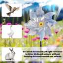 10pcs Reflective Bird Windmill, Pinwheel Prevention for Outside, Ultra Sparkly Pin Wheel to Deter Animal Devices, Keep Birds Away Wind Spinner for Outdoor Garden Yard Patio Lawn Decor