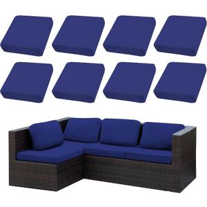 Outdoor Cushion Covers Set,8PCS Patio Furniture Couch Seat Slipcovers, Replacement for Sofa Sectional Chair(CoverOnly)