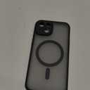 TOCOL Magnetic for iPhone 14 Case, Compatible with Magsafe, Upgraded Full Camera Protection, Drop Protection, Translucent Matte Back Bumper Phone Cover 6.1-Inch (Black)