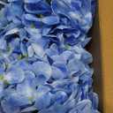 5 Pcs 18.5 inch Faux Silk Blue Hydrangea Artificial Flowers, Fake Flowers with Stems, for Wedding Bouquets Home Decor Table Centerpieces Outdoor Office Family Party Decoration