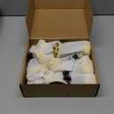 24 Pieces Hand Bells Silver Steel Service Handbells Black Wooden Handle Diatonic Metal Bells Musical Percussion (Gold)