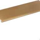 Rergy 4 Pack Champagne Bronze Cabinet Pulls, Gold Finger Pulls, Brushed Bronze Edge Pulls, 5in Cabinet Finger Pulls (Hole Center: 5in(128mm))