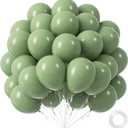Sage Green Balloons 12 inch, Light Pastel Green Latex Balloon 50pcs Party Balloons for Wedding Bridal Shower Baby Shower Birthday Party Decorations