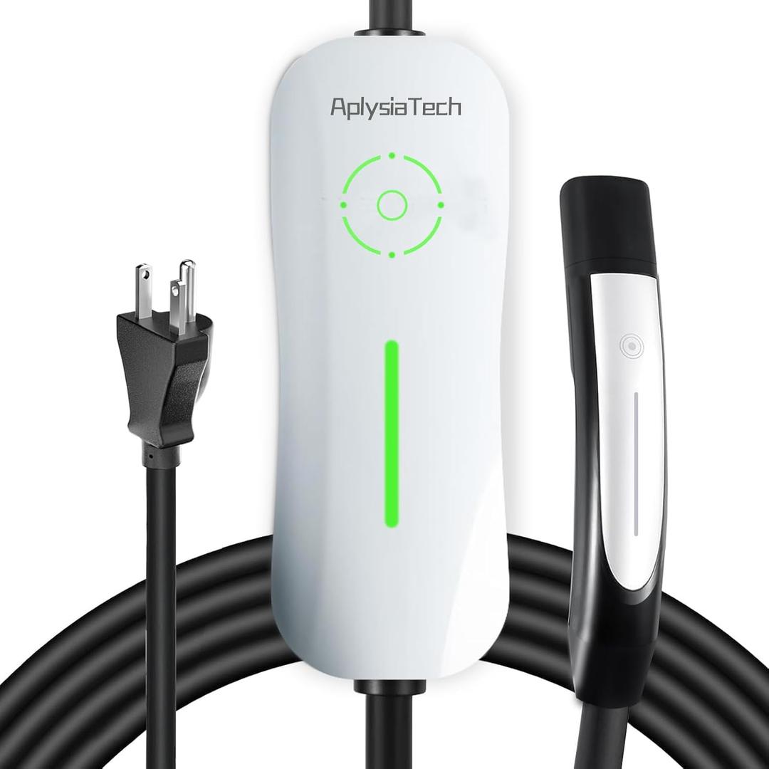 Level 1 EV Charger for Tesla(Only), 15A 110V NACS Connector with 21ft Cable,Nema 5-15 Plug Home Portable Wall Charger for Model Y/3/S/X, Max 1.65KW Power Tesla Charging Station