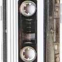 Case for iPhone 17 Air, Matte Finish Heavy Duty Soft Back Cover with Reinforced Corners TPU Soft Bumper Retro Cassette Tape Case Compatible with iPhone 17 Air