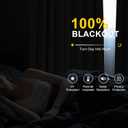 PONY DANCE Linen 100% Blackout Curtains 90 inches Long for Bedroom Living Room Darkening Full Black Out Rod Pocket Back Tab Textured Thermal Insulated Window Curtain Drapes,2 Panels Set,Brown