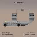 ATREIDES Omnigrit Cantilever Scope Mount, 20mm Rail 30mm Tube Scope Mount with Horizontal Calibration, 1.4" Center Height (Gray)