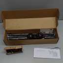 KAMANINA Single Curtain Rod 32 to 58 Inch(2.6-4.8Ft), 7/8 Inch Antique Bronze Adjustable Drapery Rod for Windows, Decorative Netted Texture End