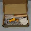 Ravioli Maker Press, Ravioli Stamp Maker - Heart Round Squares - 1.85" Squares Ravioli Stamp Maker Cutter with Wood Rolling Pin, 2.6" Empanada Maker Press Kit and Ravioli Wheel, Makes 8 Ravioli