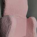 Kids Sofa, 2-in-1 Flip-Out Foam Couch with Soft Sherpa Cover, Cozy Play Lounge Chair, Pink (Medium)