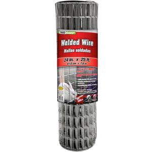YARDGARD 309320A Fence, Height-24 Inches x Length-25 Ft, Color - Galvanized