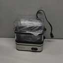 Evoloop Rapid Egg Cooker Electric 12 Eggs Capacity, Soft, Medium, Hard Boiled, Poached, Omelet Maker Egg Poacher & Vegetable Steamer, BPA Free Tray (Silver)