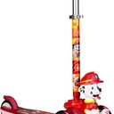 3D Kick Scooter for Kids, Self-Balancing 3 Wheeled Light Up Scooter with Extra Wide Anti-Slip Deck, Rear Brake, Lean to Steer, Lightweight Design, for Kids 3 and up, 75 LB Limit (Marshall 2)