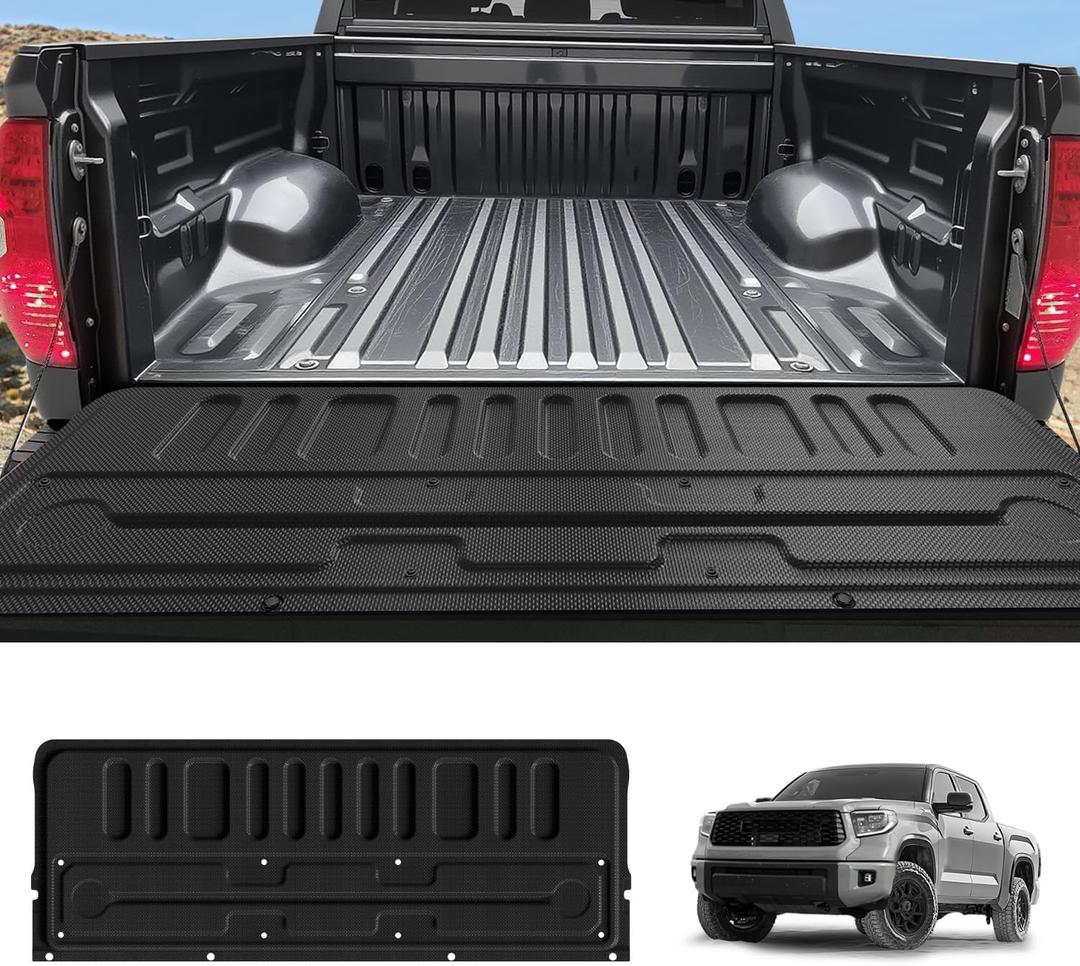 LASFIT Tailgate Mat for Toyota Tundra 2007-2021 (Not Fit Drop-in Liners), All Weather Truck Tailgate Liner for Tundra TPE Tailgate Protector Liner Tundra 2007-2021 Accessories, Black