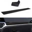 JSWAN Carbon Fiber Center Console Dashboard Panel Trim Cover for BMW 3 4 Series G20 G22 G21 G82 G42 330i 325i 430i 425i 225i M4 (LHD) Dashboard Lid Stripe Cover (2pcs Carbon Fiber)
