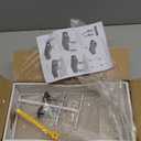 Extra Wide Under Desk Cable Management - No Drill Installation Cable Management Tray, Modern Cord Organizer for Office/Home Desk, Fits Power Strips & Wires((White, XL)