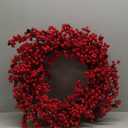 22 inches Christmas Wreath Door Wreath Stunning Red Berry Wreath Christmas Decoration