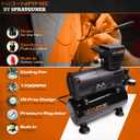 Cool Tooty Airbrush Compressor with 3L Metal Tank, 1/6 HP 110V Motor, Dual Cooling Fans, 47dB, 2023 L/Min Airflow, Auto Start/Stop, Moisture Filter, and 1/8" to 1/4" Adapter