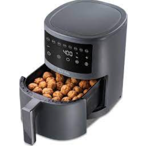 SUR LA TABLE KITCHEN ESSENTIALS 5-in-1 Compact 8-Quart Basket Air Fryer with Window for Easy Viewing, Digital Touchscreen Display with 10-Presets, Air Fry, Bake, Broil and Reheat in Minutes, 1500w
