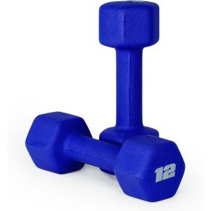 CAP Barbell Neoprene Dumbbell Weights Pairs 12LB