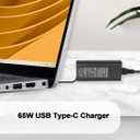 65W USB Type-C Charger Compatible with Dell Latitude 5350 9450 7450 7350 5450 7650 7640 7455 7350 5550 5455 3540 5520 5420 Inspiron 5440 XPS 13 Power Supply DA65NM190 LA65NM190