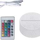 Spare Part LED 3D Lamp Control Night Light Touch Switch Acrylic Lamp Assembled Base for Home Bedroom Decorate 