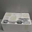 4-Light Bathroom Light Fixtures, 27" Modern Vanity Lights Over Mirror with Clear Glass Shades, Matte Black Light Fixture, Classic Wall Light Fixture for Mirror Living Room Cabinet Bedroom Porch