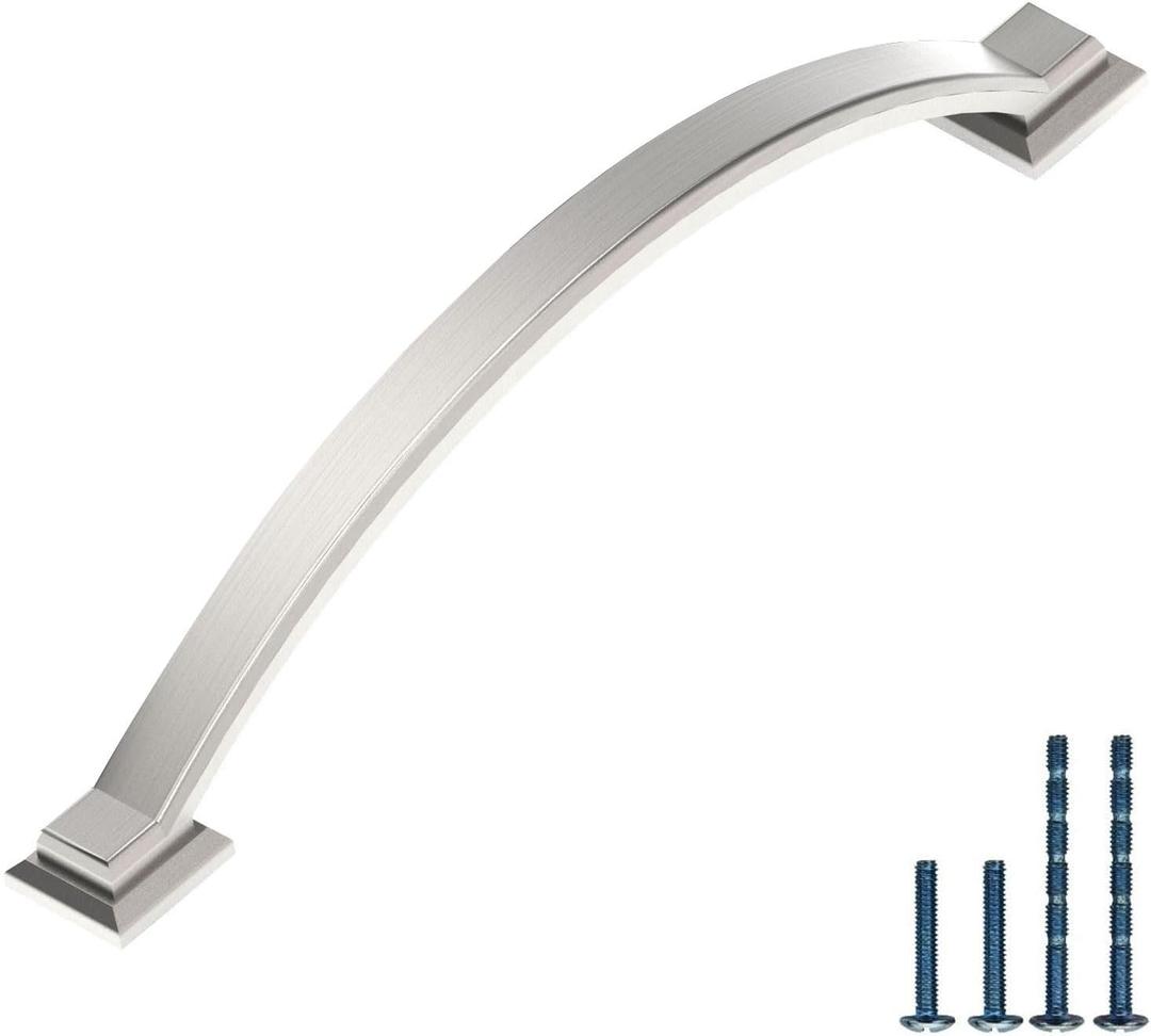 AOOTOCH 10 Pack 7 Inch Cabinet Pulls Brushed Satin Nickel Kitchen Cabinet Handles Cabinet Hardware Kitchen Handles for Cabinets Nickel Dresser Pulls Drawer Handle