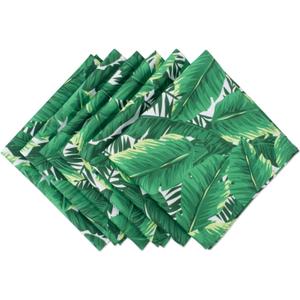 DII Outdoor Tabletop Collection, Stain Resistant & Waterproof, Napkins, Banana Leaf