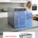 VEVOR Commercial Electric Food Warmer 4 Tier Stainless Steel Single-Door
