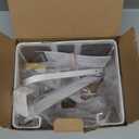 ORLESS Over The Door/Wall Mount Ironing Board Hanger, Laundry Room Iron and Ironing Caddy Board Storage Holder White