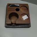 58mm Tamper Station V3 Walnut Portafilter Holder Compact Espresso Organizer with Multi Accessory Storage Espresso Machine Accessories for Coffee Bar