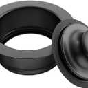 Sink Flange for Garbage Disposal Stopper Universal Stainless Steel Flange Plug Fit 3-1/2 Inch Standard Sink Drain Openings Garbage Disposal Flange Stopper Kit Replacement Accessories (Matte Black)