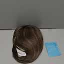 HAIRCUBE Dark Brown Wigs for Women,Long Layered Brown with Highlight Wigs with Bangs Heat Resistant Synthetic Fibre Wigs(pelucas de cabello natural) Dark Brown