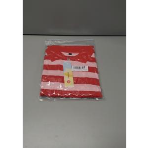 Womens Striped Polo T-Shirts Oversized Short Sleeve Top Cotton Color Block Loose Basic Tee Casual Tunics Summer Spring Tops (XS)