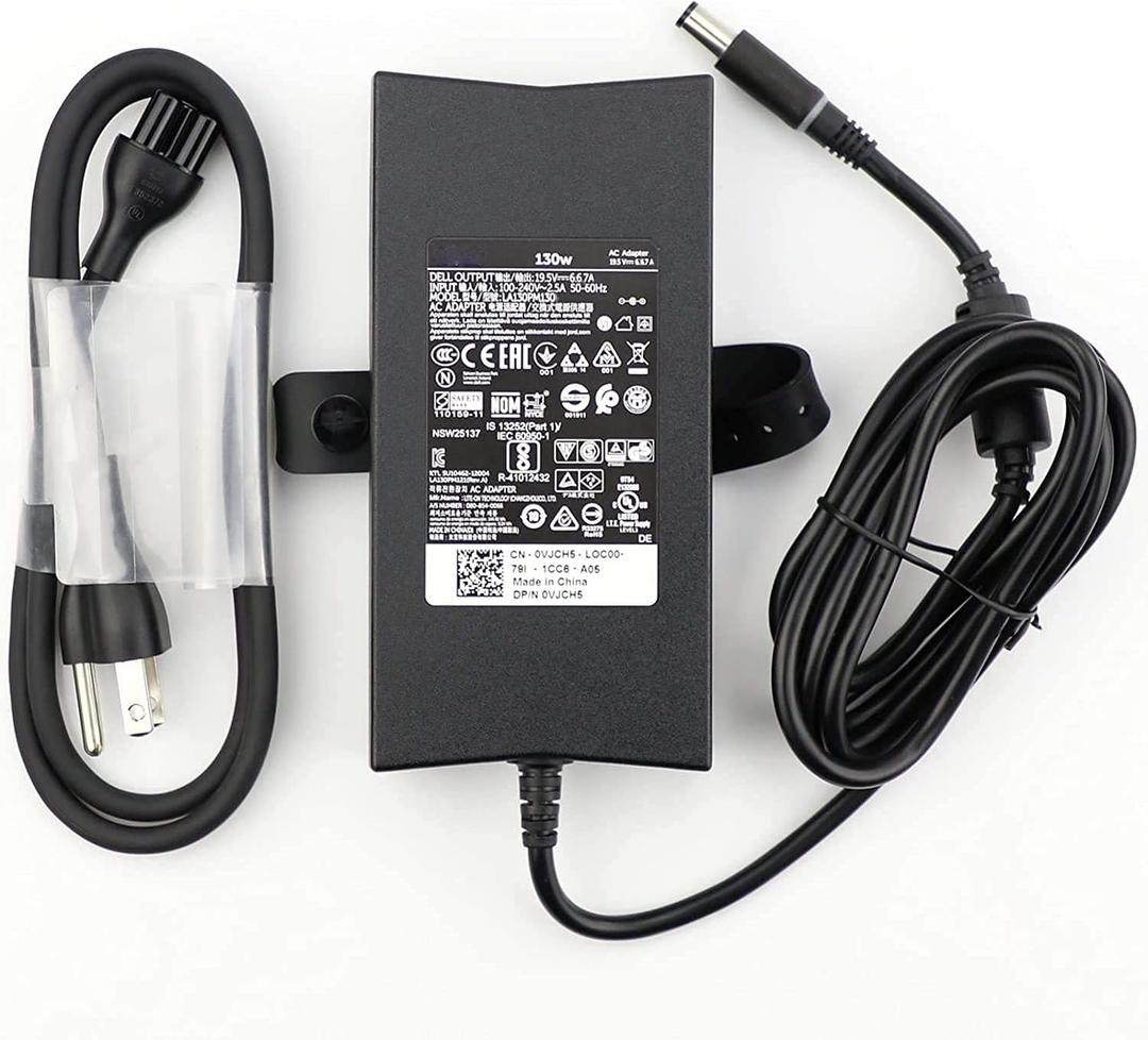 19.5V 6.67A 130-watt Charger for Dell OptiPlex 7070 7050 7060 7080 7090 5050 5060 5070 5080 D10U D10U003 D02T D11S D11S004 D14U D13U002 Desktop Computer Small 4.5mm Tip Power Supply Adapter Cord