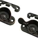 QCAA Steel Window Sash Lock, CTC 2", Antique Copper, 2 Pack