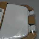 Mayfair Linden Slow Close Toilet Seat, Non Slip Heavy Duty Wood, Easy Install, Round, White